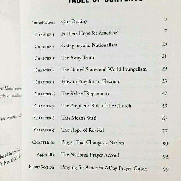 With One Cry Renewed Challenge Pray for America Christian Faith Revival Book - Picture 4 of 6